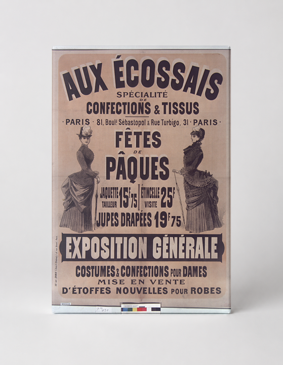 Aux Écossais 1890s French Fashion Poster - Belle Époque Vintage Wall Art