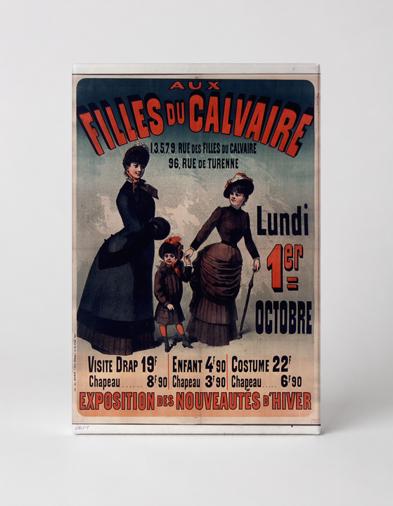 Aux Filles du Calvaire 1890s French Fashion Vintage Poster Wall Art