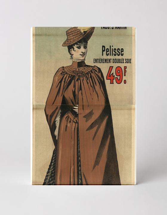 Aux Buttes Chaumont 1890s Pelisse Fashion - Belle Époque Vintage Poster Wall Art