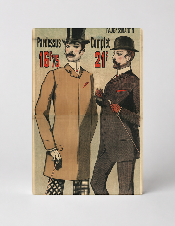 Aux Buttes Chaumont 1890s French Fashion Vintage Poster Wall Art