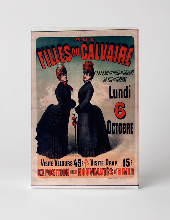 Aux Filles du Calvaire 1890s French Fashion Vintage Poster Wall Art