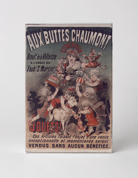 Aux Buttes Chaumont Jouets 1890s - Belle Époque French Toy Store Vintage Poster Wall Art