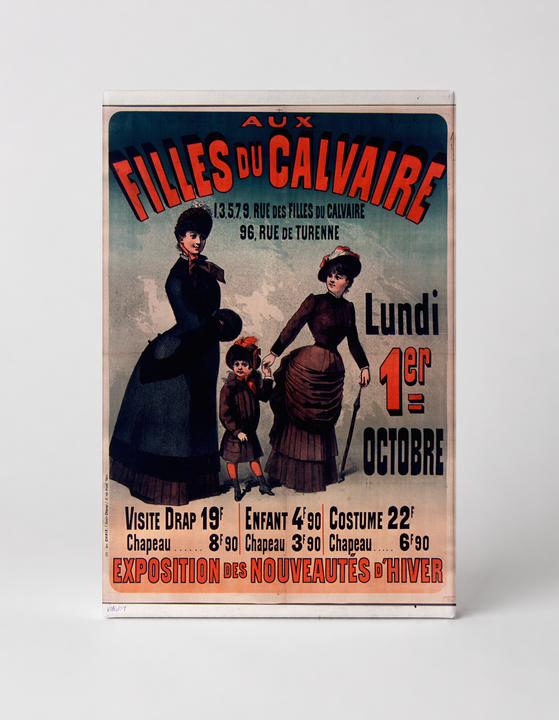 Aux Filles du Calvaire 1890s French Fashion - Belle Époque Vintage Poster Wall Art