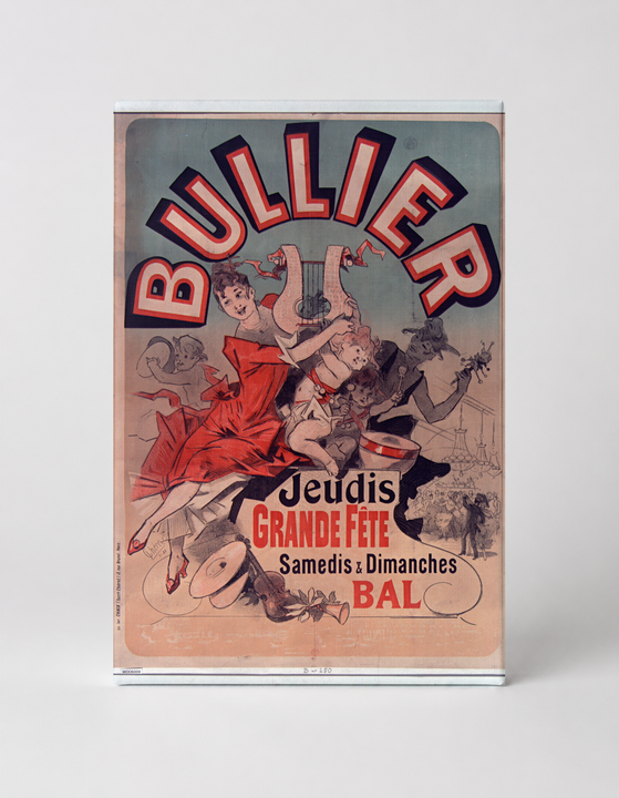 Bullier Grande Fete 1890s - Belle Époque French Dance Hall Vintage Poster Wall Art