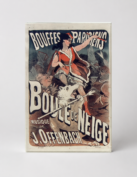 Boule de Neige Bouffes Parisiens 1871 - Belle Époque Vintage Theatre Poster Wall Art