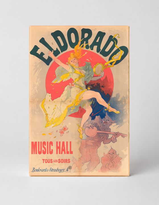 Eldorado Music Hall 1894 – Belle Époque Vintage Poster Canvas Wall Art