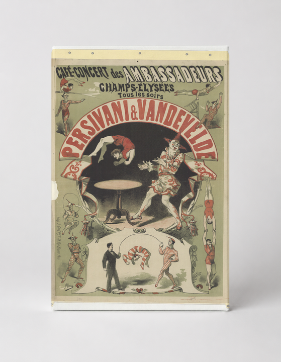 Persivani & Vandevelde Café-Concert 1890s - Belle Époque Circus Vintage Poster Wall Art