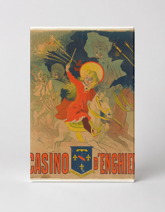 Casino d'Enghien 1890s Belle Époque Vintage Poster Canvas Wall Art