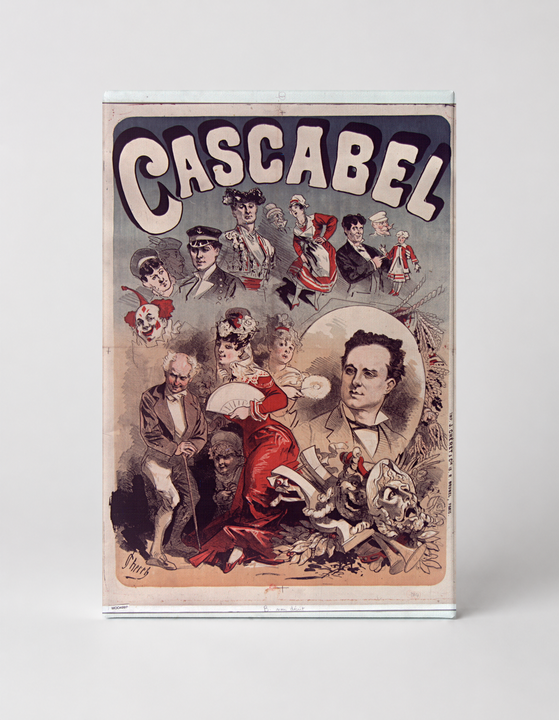 Cascabel Vintage French Theatre Circus Poster Canvas Wall Art