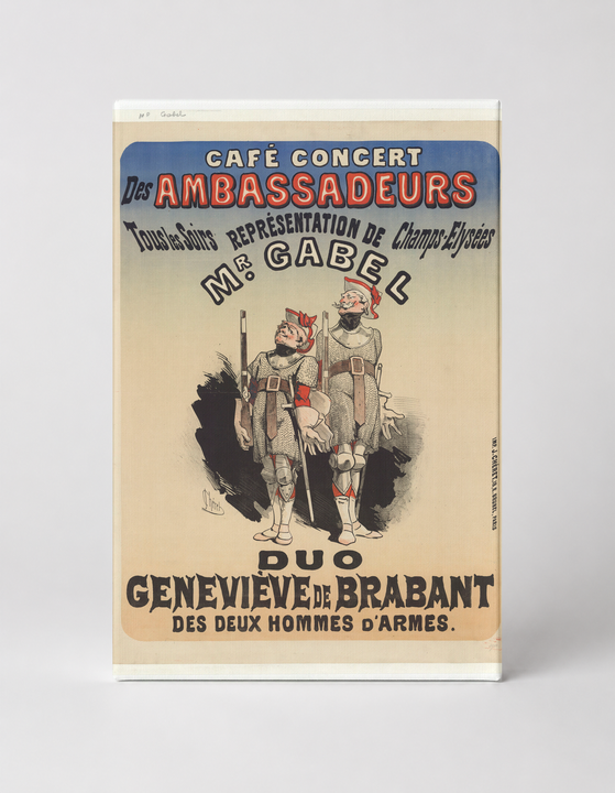 Geneviève de Brabant Café Concert 1880s - Belle Époque Vintage Poster Wall Art