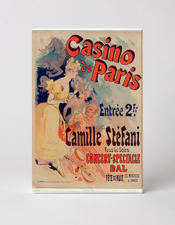 Casino de Paris Camille Stéfani 1890s - Belle Époque Vintage Poster Wall Art