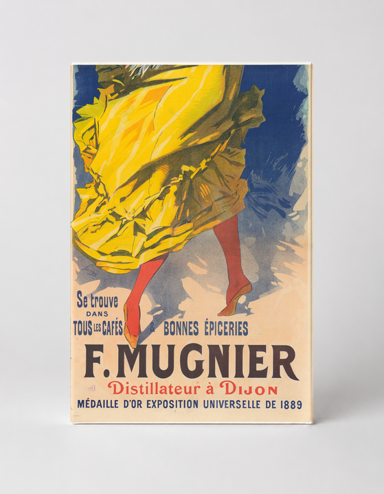 F. Mugnier Distillateur à Dijon 1889 - Belle Époque Vintage Poster Wall Art