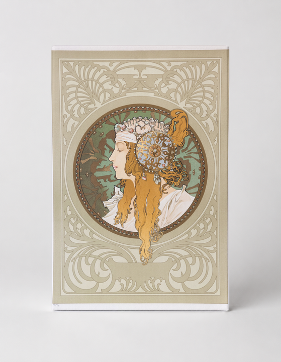 Byzantine Head Blonde 1897 - Art Nouveau Vintage Poster Wall Art
