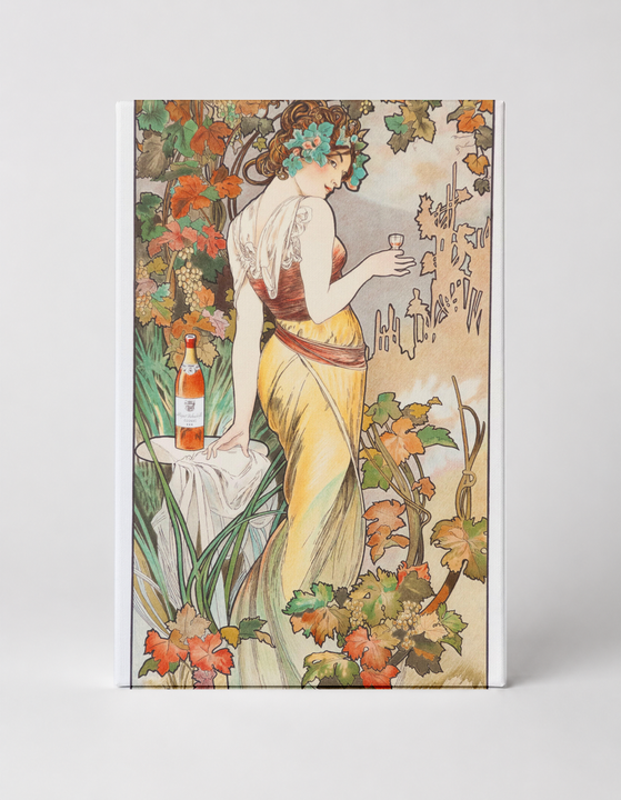 Cognac or Wine Harvest Belle Epoque 1900s - Art Nouveau Vintage Poster Wall Art