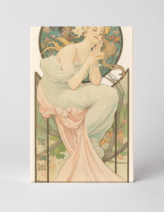 Grand Vin de Champagne Henri Roederer 1899 - Art Nouveau Vintage Poster Wall Art