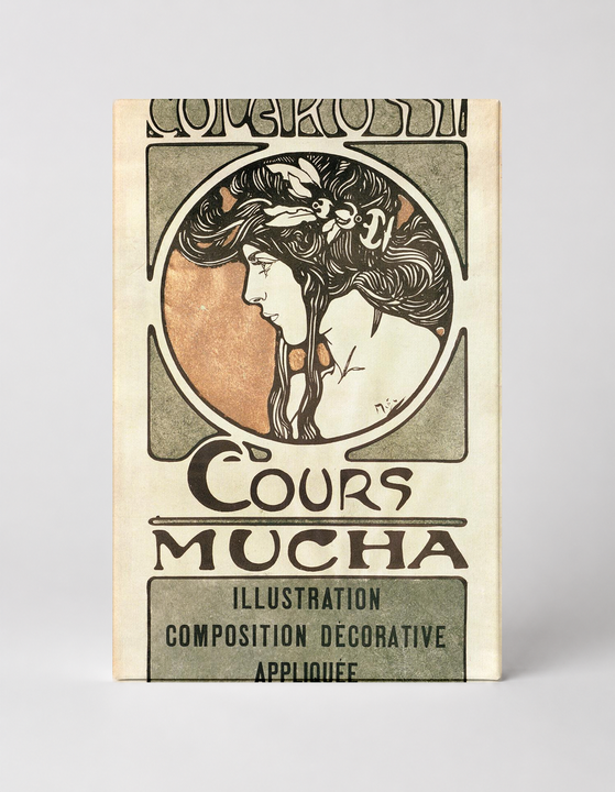 Academie Colarossi Cours Mucha 1897 - Art Nouveau Vintage Poster Wall Art