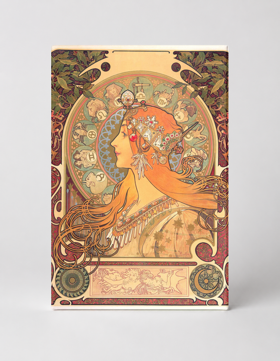 Zodiac 1896 - Art Nouveau Alphonse Mucha Style Vintage Poster Wall Art