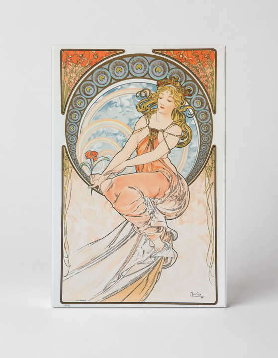 La Peinture 1898 - Art Nouveau Mucha Vintage Poster Wall Art