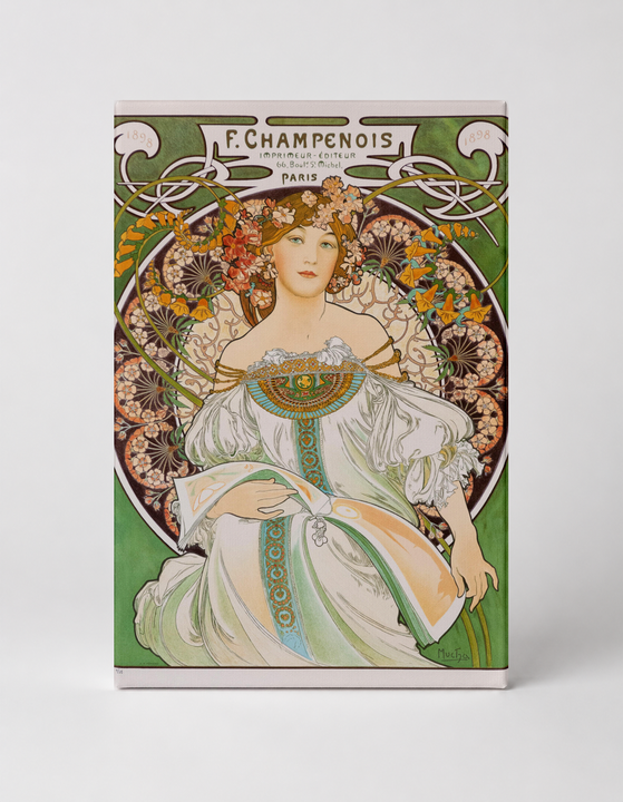 F. Champenois Imprimeur-Editeur 1898 - Art Nouveau Vintage Poster Wall Art