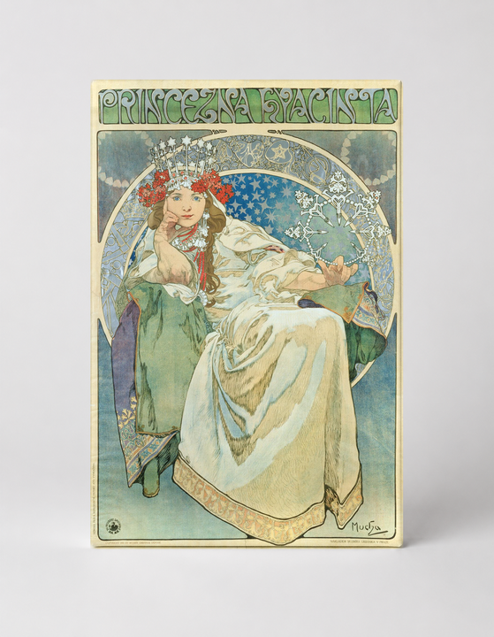 Princezna Hyacinta 1911 - Art Nouveau Vintage Poster Canvas Wall Art