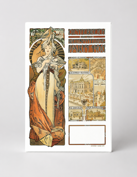 Oesterreich Paris 1900 World Exhibition - Art Nouveau Vintage Poster Wall Art
