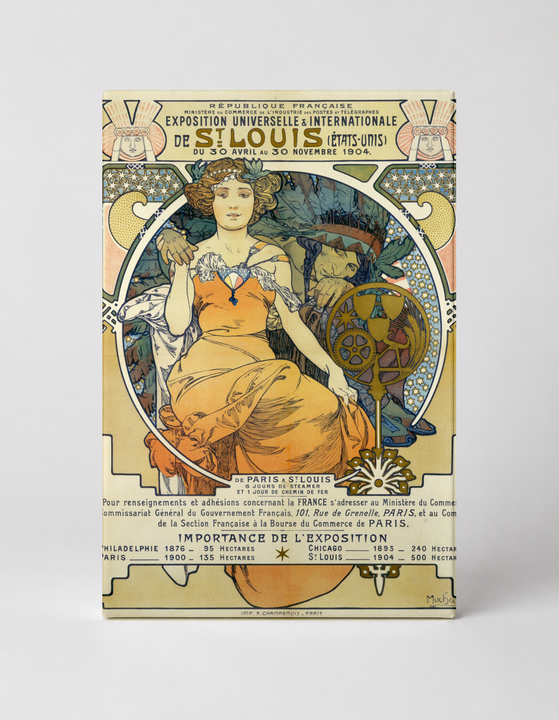 Exposition Universelle St. Louis 1904 - Art Nouveau Vintage Poster Wall Art