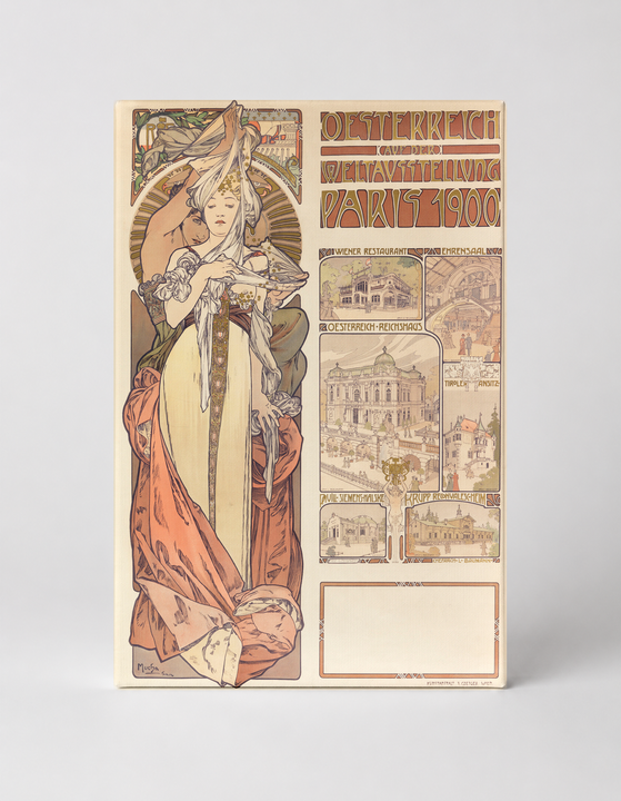 Oesterreich Paris 1900 World Exhibition - Art Nouveau Vintage Poster Wall Art