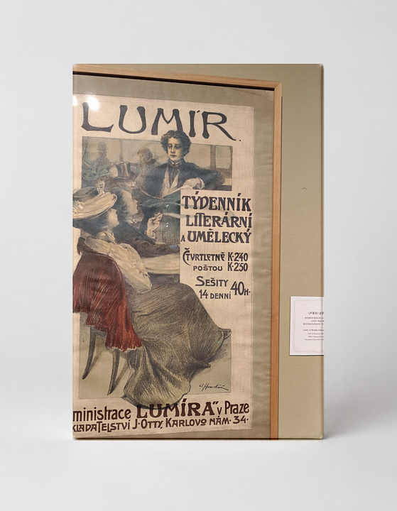 Lumír 1890s Czech Literary Magazine - Art Nouveau Vintage Poster Wall Art