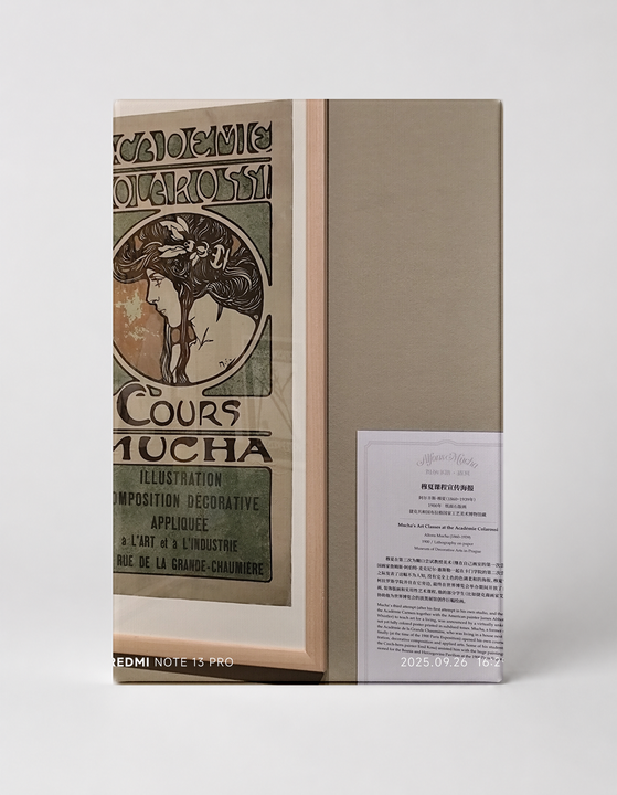 Académie Colarossi Cours Mucha 1897 - Art Nouveau Vintage Poster Wall Art