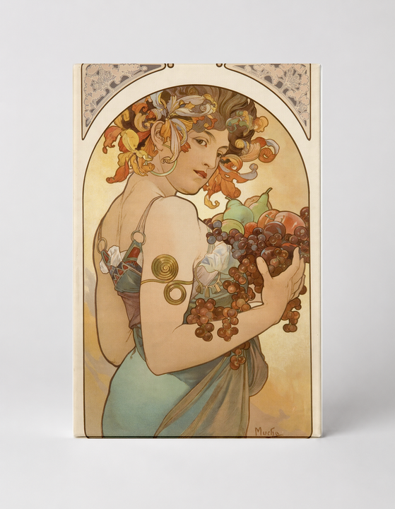 Fruit 1897 - Alphonse Mucha Art Nouveau Vintage Poster Wall Art