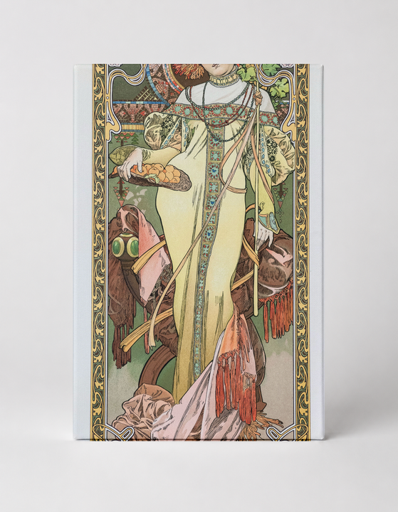 Art Nouveau Elegante with Owls 1900s - Belle Epoque Vintage Poster Wall Art