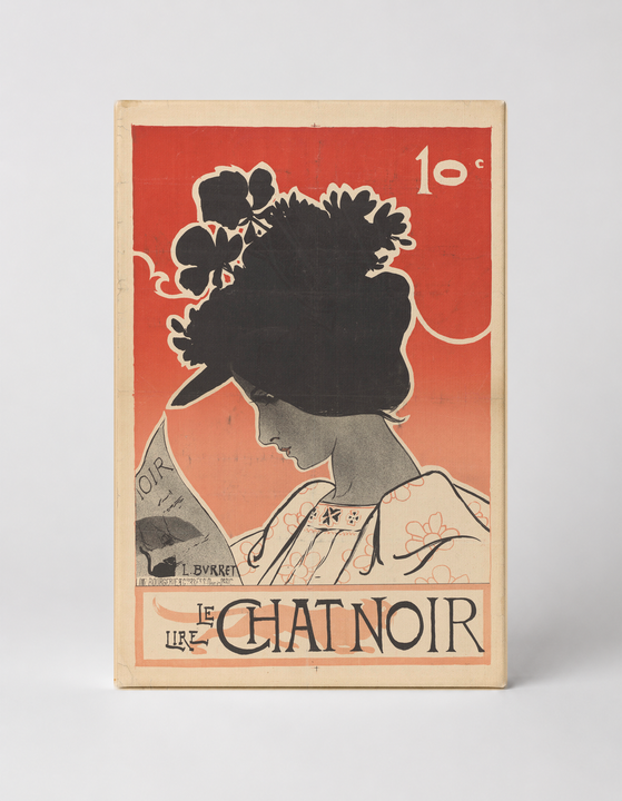 Le Chat Noir 1890s - Art Nouveau Vintage Poster Canvas Wall Art