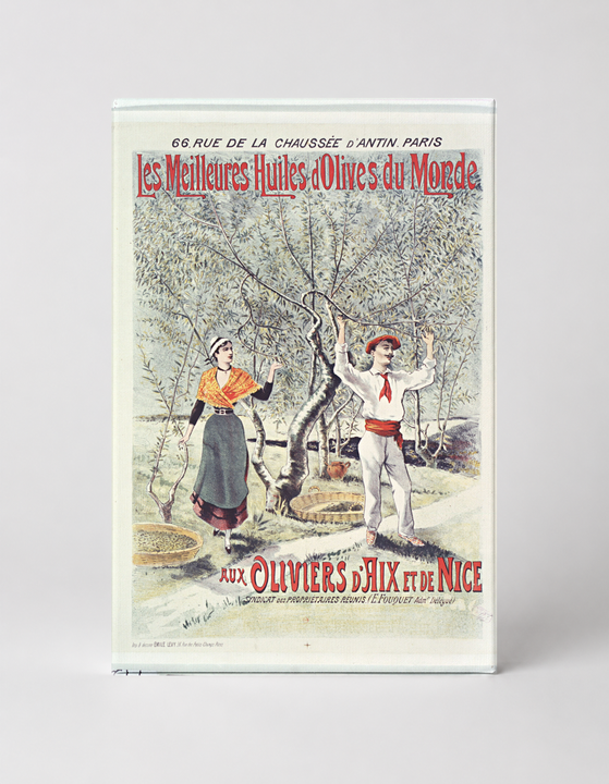 Les Meilleures Huiles d'Olives du Monde 1890s - Belle Époque Vintage Poster Wall Art
