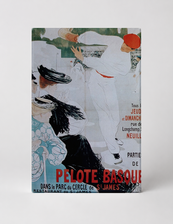 Pelote Basque 1900 - Belle Époque French Sports Vintage Poster Wall Art