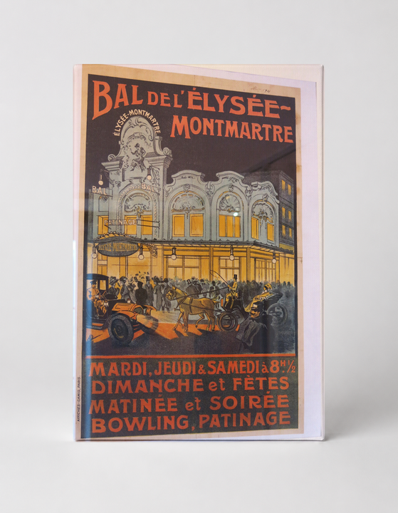 Bal de l'Élysée-Montmartre 1890s - Belle Époque Vintage Poster Wall Art