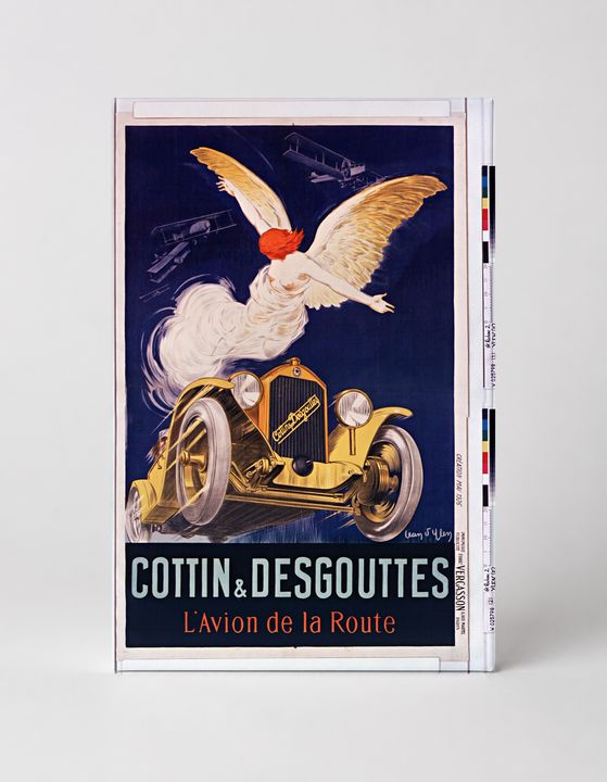 Cottin & Desgouttes L'Avion de la Route - Vintage Car Advertising Poster Wall Art