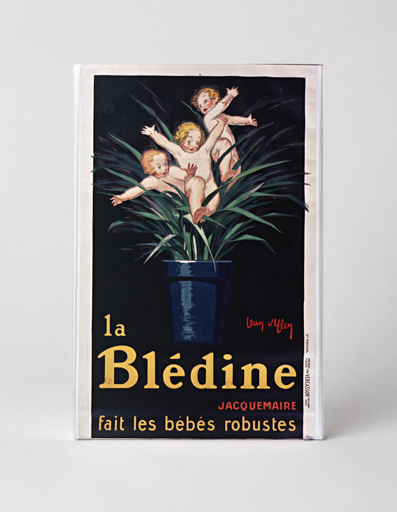 La Blédine Jacquemaire 1900s - Vintage French Advertising Poster Canvas Wall Art