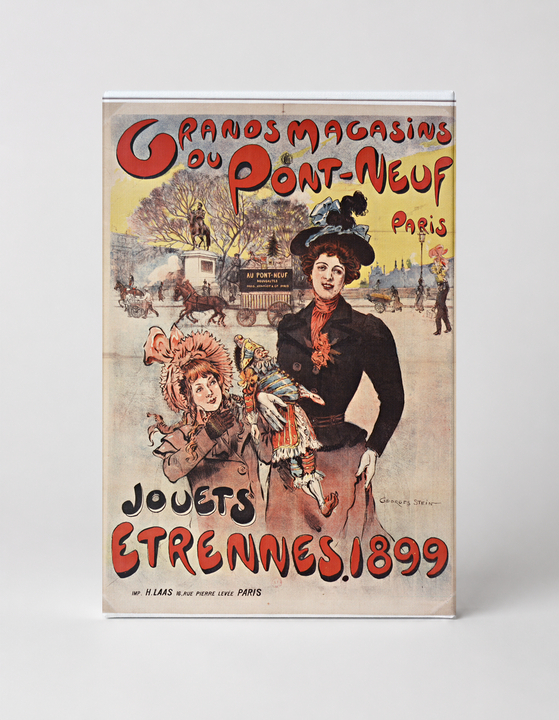Grands Magasins du Pont-Neuf 1899 Jouets Etrennes - Belle Époque Vintage Poster Wall Art