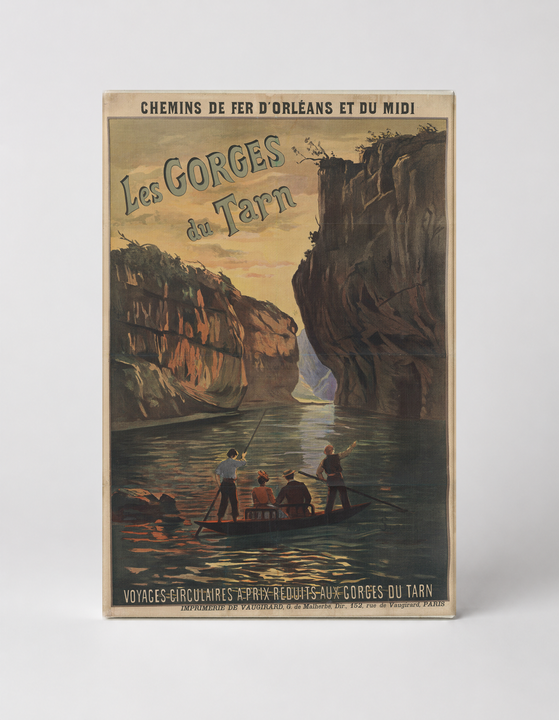 Les Gorges du Tarn 1890s French Railway Vintage Travel Poster Wall Art