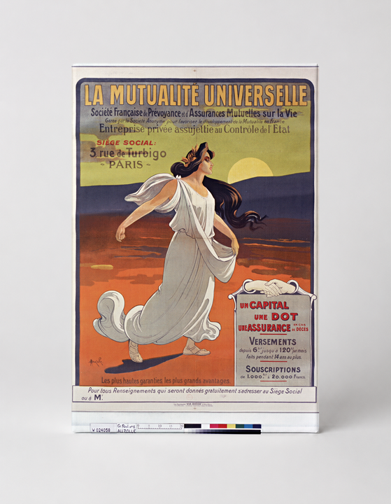 La Mutualité Universelle 1900 - Art Nouveau French Insurance Vintage Poster Wall Art