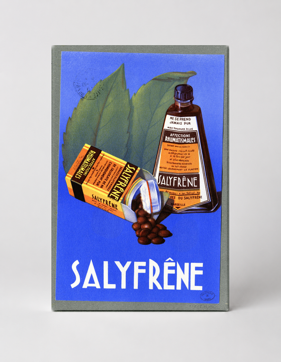 Salyfrene Rheumatism Remedy Vintage French Advertising Poster Canvas Wall Art