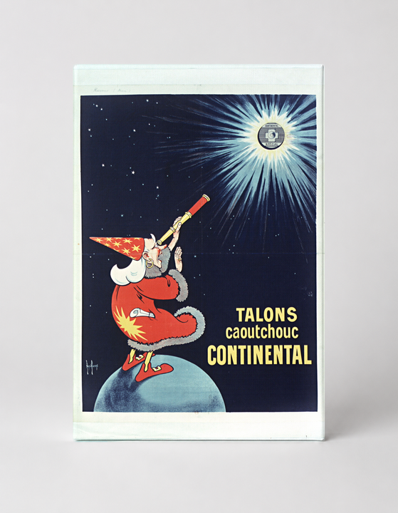 Talons Caoutchouc Continental 1900s - Vintage French Advertising Poster Wall Art