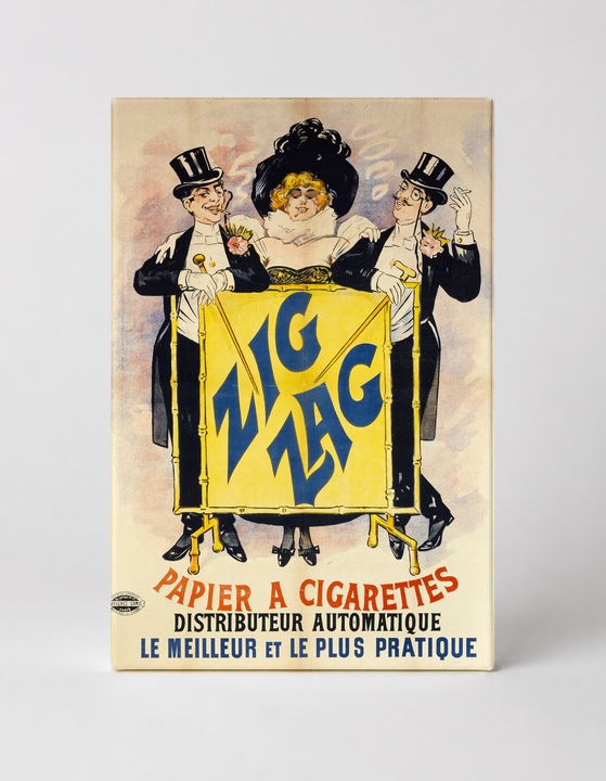 Zig Zag Papier à Cigarettes 1900s - Belle Époque Vintage Poster Wall Art