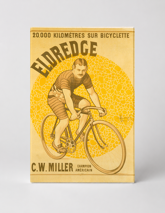 Eldredge Bicycle 1890s - Vintage Cycling Advertising Poster Canvas Wall Art