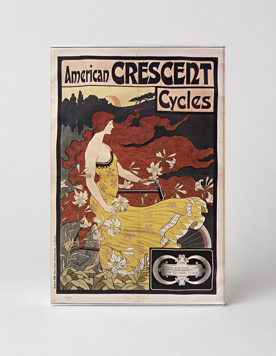 American Crescent Cycles 1899 – Art Nouveau Vintage Poster Wall Art