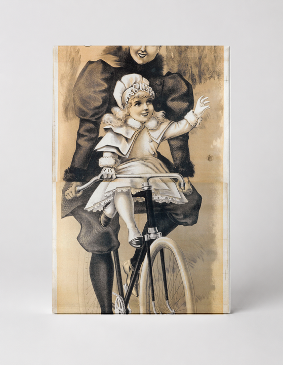 Cycles Ouragan 1890s Belle Époque Bicycle Vintage Poster Canvas Wall Art