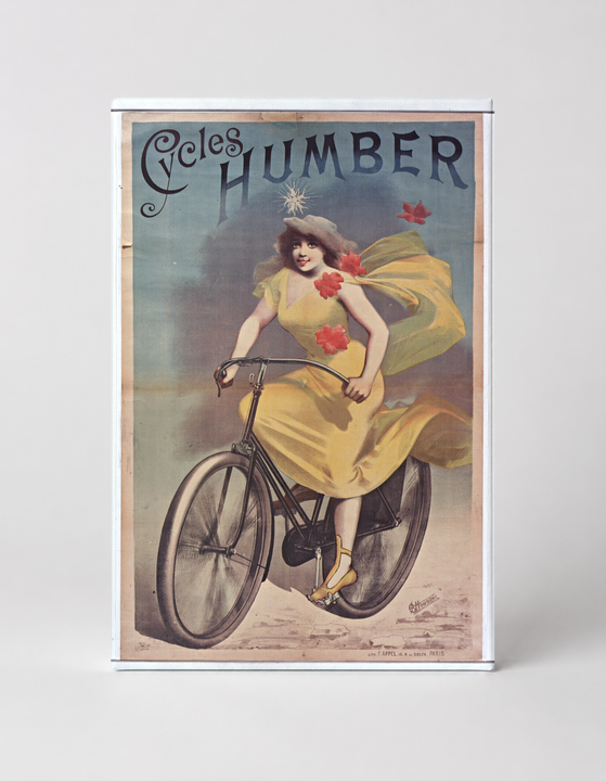 Cycles Humber Vintage Bicycle Poster - Belle Époque Canvas Wall Art