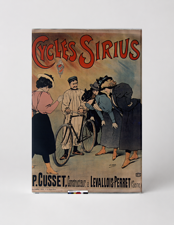 Cycles Sirius 1890s - Belle Époque Vintage Bicycle Poster Wall Art