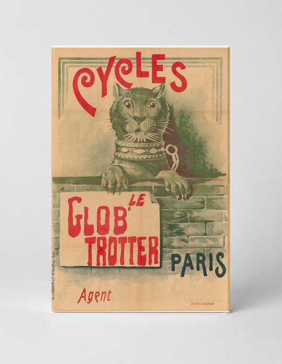 Cycles Le Globe Trotter Paris 1890s - Belle Époque Vintage Poster Wall Art