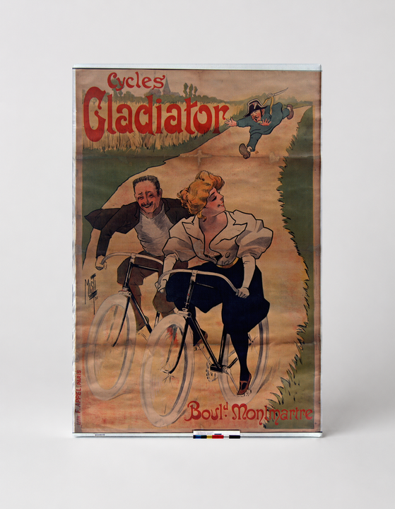 Cycles Gladiator 1895 - Belle Époque Vintage Bicycle Poster Wall Art